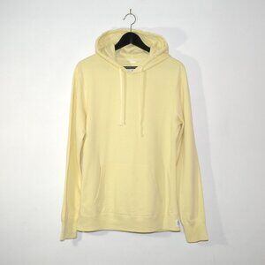 Reigning Champ Lightweight Terry Fleece Pullover Hoodie Yellow Medium